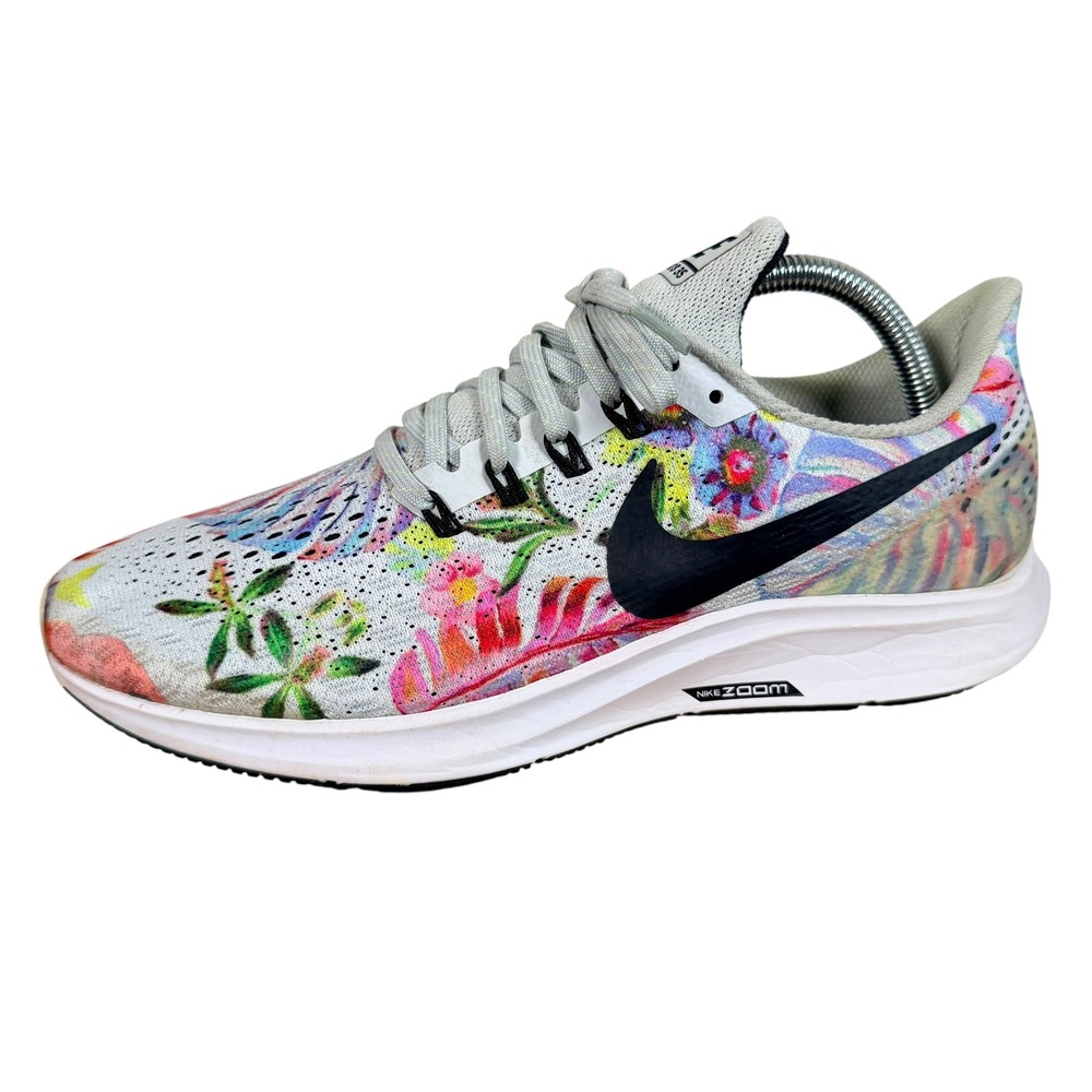 Nike Air Zoom Pegasus 35 Running Shoes White Floral AV3520-001 Womens 10 - Picture 3 of 9